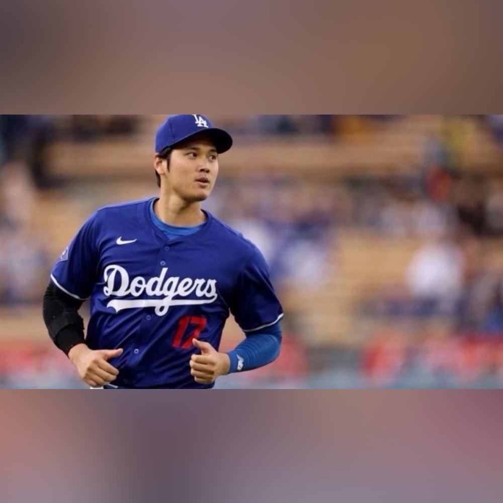 Nike LA Los Angeles Dodgers Shohei Ohtani #17 MLB Baseball Blue Jersey Men’s L - Picture 2 of 7
